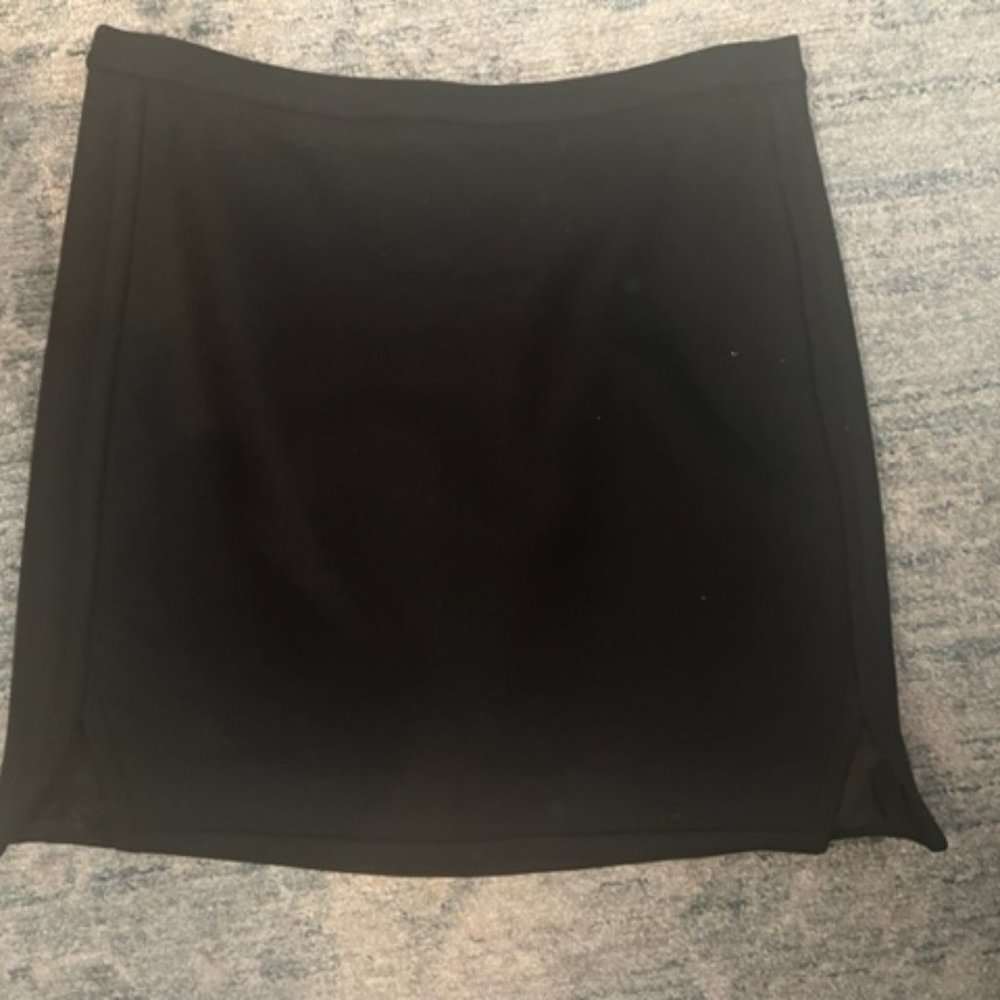 JCREW BLACK WOOL MINI SKIRT